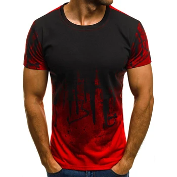 Nove Moške Prikrivanje Natisnjeni moška T-shirt Hiphop Ulične Kratek Rokav Športna Fitnes Velikost S-4XL