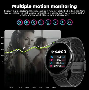 BALIGHT SE01 Moški Fitnes Pametno Gledati IP68 Krvni tlak kisika v Krvi Srčnega utripa Glasbe Vremenska napoved Ženske Smartwatch