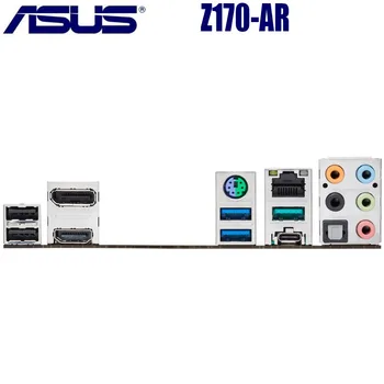 Asus Z170-AR Motherboard LGA 1151 6. Core i7/i5/i3 mainboard DDR4 Overclocking, PCI-E 3.0 M. 2 64GB Namizje Original Z170 AR Uporablja