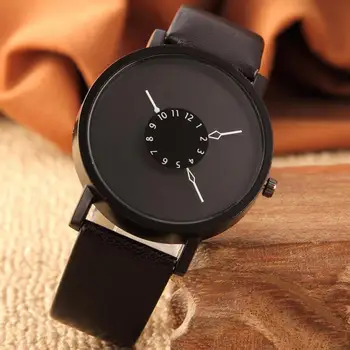 Vroče moda, ustvarjalne ure ženske moški quartz uro 2017 NDE blagovno znamko edinstveno dial načrt ljubitelji' pazi, usnje ročne ure