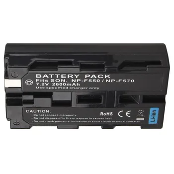 1Pc 7,2 V 2600mAh NP-F550 NP F550 NP-F570 Polnilna Digitalni Fotoaparat Bateria baterija Za Sony NP-F550 NP-F570 Baterije