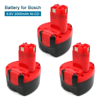 9.6 Proti 2.0 Ah Ni-CD Nadomestna Baterija za Bosch BAT048 BAT100 BAT119 GSR 9.6 VE-2 PSR 9.6 VE-2 PSR960 23609 32609-RT Orodja Baterije