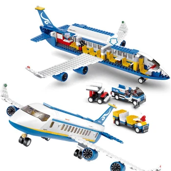 Majhna Velikost Mesta Letalo gradniki Zraka Avtobus Letalo Bloki Modela Letala Letala DIY Številke Opeke Igrače Darila