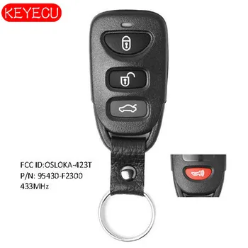Keyecu Zamenjava Daljinsko Avto Ključ Fob za Hyundai Elantra 2016-2018 - FCC# OSLOKA-423T, P/N: 95430-F2300