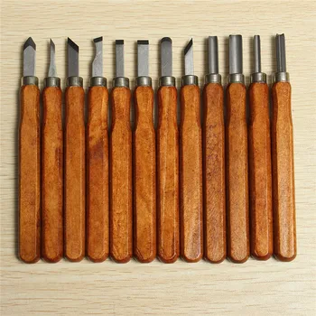 Drillpro 16pcs/set Woodcut Nož DIY Orodja Engrave Strani Rezljanje Lesa Dleto Lesnoobdelovalnih Hujše Whetstone