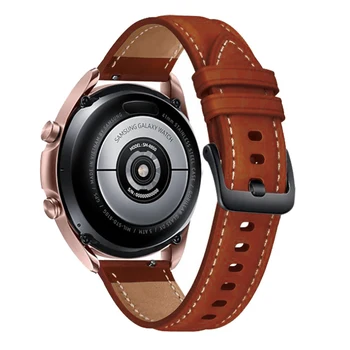 22 mm Usnjeni Trak Za Samsung Galaxy Watch3 45mm/Galaxy Watch 46mm/Prestavi S3 Watch Band Zamenjava Watchband za Huawei Watch GT
