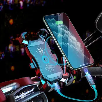 Nepremočljiva Motoristična Držalo z 15W Brezžično polnjenje QC3.0 polnilnik USB Moto krmilo Pregled Telefonska podpora Gori