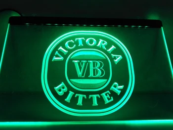 LE179 - Victoria Bitter VB Pivo Bar Pub LED Neon Luči Prijavite doma dekor obrti