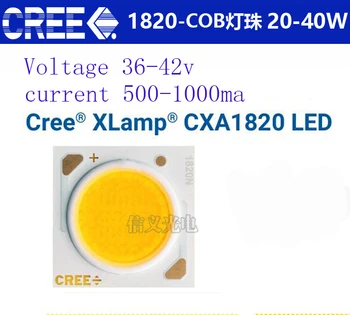 CREE XLamp CXA1820 COB 20W25W30W35w40w led 3000-4500LM Visokim CRI 80 white5000k warmwhite3000k DC36V MAX1050MA