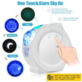 3 v 1 star noč svetlobni projektor zvezdnato nebo luna projektor galaxy ocean meglica lučka glasbe za nadzor Božična darila za otroke