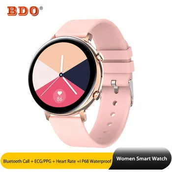 Bluetooth Klic Pametno Gledati GW33 Pametne Ure Android ura za Ženske do leta 2020 Srčni utrip, EKG Monitor Fitnes Sport Smartwatch iOS