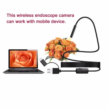 Endoskop Mini Kamera, Usb Varnostne Kamere 8 mm Za Telefon Android Pametni telefon In PC Otoscope Pregledovalna Kamera Mikroskop