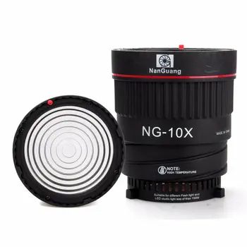 Nanguang ZP-10X Ostrenje Objektiva S 4-Barvni Filtri Bowens Nastavek za Bliskavico & Led Luči Pribor za Fotografsko Opremo
