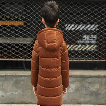Fantje bombaž plašč 2021new otroška zimska oblačila gosto bombažno jakno, veliko otrok je dolgo bombažno jakno