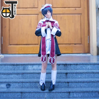 Anime Black Bulter Kuroshitsuji Ciel Phantomhive Cerkev Enotno Obleko, Cosplay Kostum Formalno Obleko