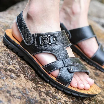 Moški sandali poletje new tide copate z dvojno rabo plaži čevlji mehko dno priložnostne obrabe sandali copate mens sandale poletje