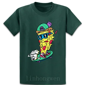 Pizza In Ranch t shirt Posadke Vratu Stavbe Pomlad oblikovalec Črk Zanimiva barva bombaž majica