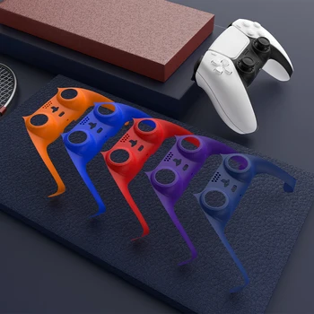 Krmilnik Ročaj Ohišje Lupino za Sony PS5 Gamepad Dekorativni Trak Kože Primeru Zajema Faceplate Zamenjava rezervnih Delov