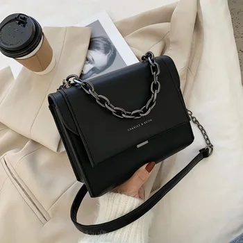 Moda lady vrečko 2020autumn nov trend vse-tekmo majhno vrečko kakovostno eno-ramo messenger bag teksturo verige majhnih kvadratnih vrečko