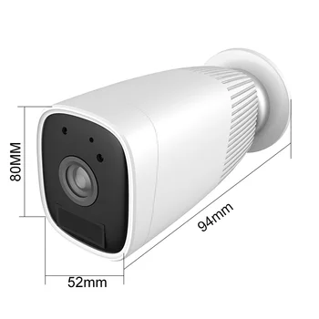 Zunanja IP Kamera izpraznjena Baterija, Fotoaparat Alarm PIR HD Kamera dvosmerni Audio Cloud Storage Vodoodporni Fotoaparat