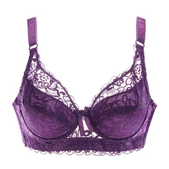 2019 deepV minimizer bras za ženske seksi perilo čipke bralette plus velikost brassiere tanke intimates, brezžični 40 90 36 rožnato črna