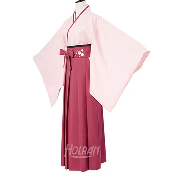 Cosplay Kostum Usoda Cos Okita Souji Japonskem Slogu Kimono Sakura Saber Obleko Celotno Določa Anime Noša