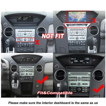 Za Honda Pilotni 2009-Avto Multimedijski Predvajalnik, Pribor Radio Android Streen Zaslon Carplay GPS Navi Zemljevidi Navigacijski Sistem