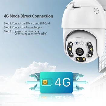 4G Varnostne Kamere na Prostem Domov Nadzor WiFi 2MP IP CCTV Kamere, Avdio Vremensko Smart P2P IR Nočno Vizijo Goole Doma