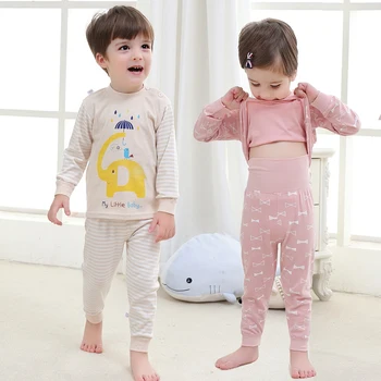 Otroci Pižame Nove Jesensko Dekleta Fantje Sleepwear More Otroška Oblačila za Malčke Živali Risanka Pajama Določa Bombaž otroške Pižame