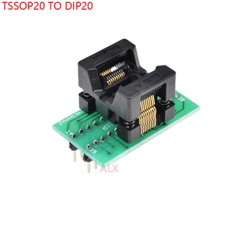 1PCS SSOP20 TSSOP20, DA DIP20 programer adapter vtičnice TSSOP DIP PRETVORNIK test čipu IC ots-20(28)-0.65-01 ZA 0.65 MM IGRIŠČU
