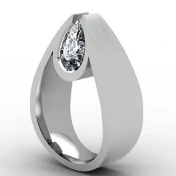 925 Srebrne Barve VVS1 Diamond 2 Karat Nakit Prstan za Ženske Luksuzni Anillos Bizuteria Gemstone 2 Karat Diamantni Poročni Prstani