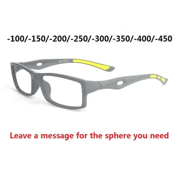 TR90 Myoia Očala Moški Šport Očala z Optično Recept Objektiv Minus -100 -150 -200 -250 -300 da -600