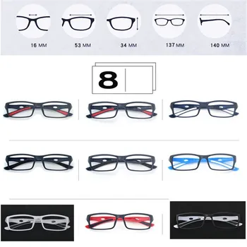 TR90 Myoia Očala Moški Šport Očala z Optično Recept Objektiv Minus -100 -150 -200 -250 -300 da -600