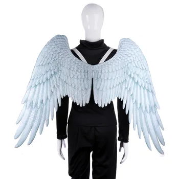 2019 Halloween 3D Angel Krila Mardi Gras Temo Stranki Cosplay Krila Za Otroke, Odrasle Velika Velika Črna Krila Hudič Kostum