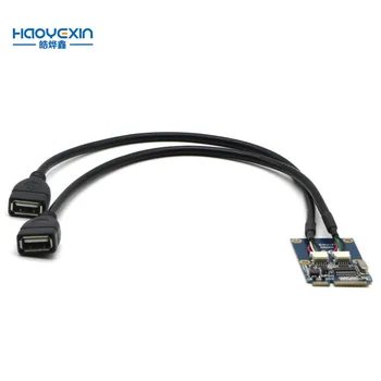 Mini PCI-E PCI Express Dual USB Adapter mPCIe do 5 Pin 2 Vrata USB2.0 Pretvornik za Full/half Height Mini Kartice/USB flash disk
