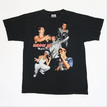 Vtg 90. LETIH Backstreet Boys 1998 Backstreets Nazaj Tour T Shirt Boy Band Nsync Nkotb T Shirt Poletje Vrhovi Tees