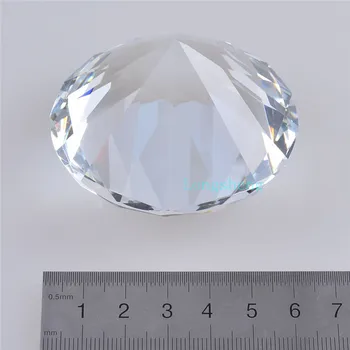 60mm kristalno steklo diamant nakit obrti Diamantno Obliko Kristalov Nosorogovo obtežilnik za papir svate Spodbuja Domov Dekoracijo Darilo