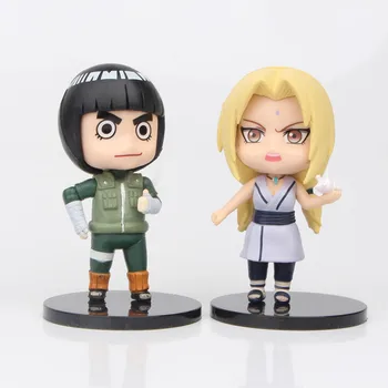 6pcs Anime Naruto Figurice Uzumaki Sasuku PVC figuric Sakura Kakashi Gaara Zbiranje Miniaturni Model Lutke Otroci Igrače