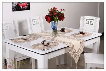 Luksuzni Evropskem slogu klasične pastorala krpo vezenim prtom okroglo mizico krpo pravokotnik jedilno mizo pokrov