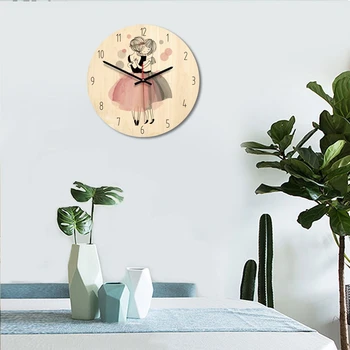 Risanka ustvarjalne stenske ure sodobno minimalistično dnevna soba ustvarjalne ure umetnosti ura princesa