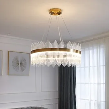 Postmoderni svetlobno razkošje lestenec preprost LED jedilnico lestenec, spalnica lučka atmosferski kristalno dnevna soba lestenec