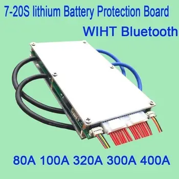 Smart 7S, da 20S Bluetooth 80A 100A 320A 300A 400A litij-Li-ionska Lipo LTO LiFePO4 Baterije BMS Protection Board 48v 36v 24v 16S