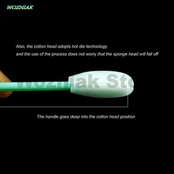 Wozniak je Anti-statična goba palico Čiščenje palico Absorbcijski bombaž brisa palice, Mobilni telefon, LCD-opravlja plastično glavo za čiščenje
