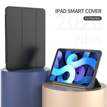Ohišje Za iPad Zraka 4 3 2 1 10.2 2019 2020 Smart Cover Za iPad Pro 9.7 10.5 2017 2018 6. 7. 8. Generacije Mat Mehka Nazaj Primeru