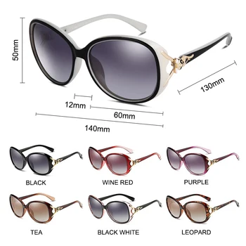 Psacss 2019 Veliko Okroglo Polarizirana sončna Očala Ženske UV400 Visoke Kakovosti Prevelik Žensk Vintage sončna Očala Oculos De Sol Feminino