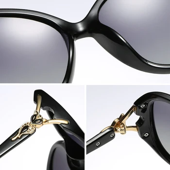 Psacss 2019 Veliko Okroglo Polarizirana sončna Očala Ženske UV400 Visoke Kakovosti Prevelik Žensk Vintage sončna Očala Oculos De Sol Feminino