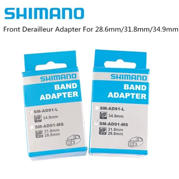 SHIMANO SHIMANO SM-AD91-MS AD91-L Spredaj Derai Prednji Menjalnik Band Adapter za Cestno Kolo za 28,6 mm/31.8 mm/34,9 leta mm Z Original Škatlo