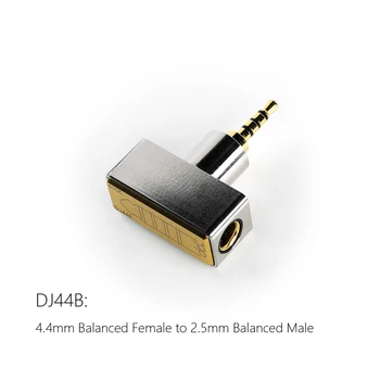 DD DJ44B DJ44C 4.4 Uravnoteženo Ženski Adapter za 2.5 Uravnoteženo / 3.5 Enotnega tipa Moškega za FIIO Astell&Kern Slušalke