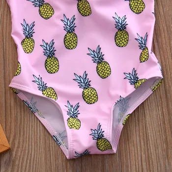 Otroška oblačila, Ananas Malčke Baby Dekleta, Otroci Kopalke Kopalne Tankini Bikini Komplet Kopalk Plažo