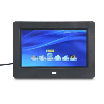 7 palčni HD Digitalni LCD Foto Okvir z Budilko Predvajanje MP3/4 Predvajalnik Visoke Kakovosti
